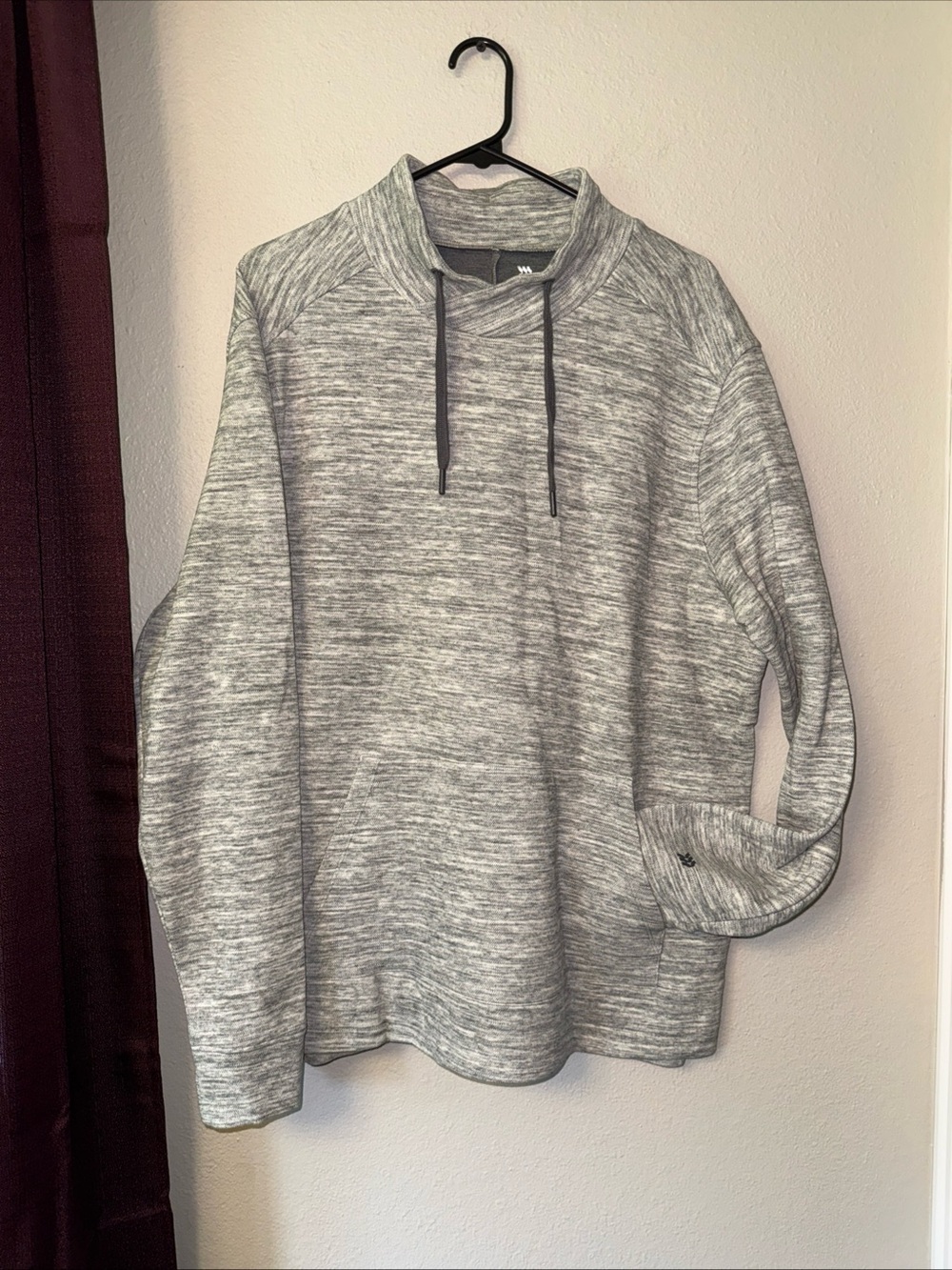 RB33 All In Motion Heather Gray Pull Over Sweatshirt Size Large